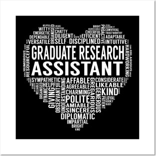 Graduate Research Assistant Heart Posters and Art